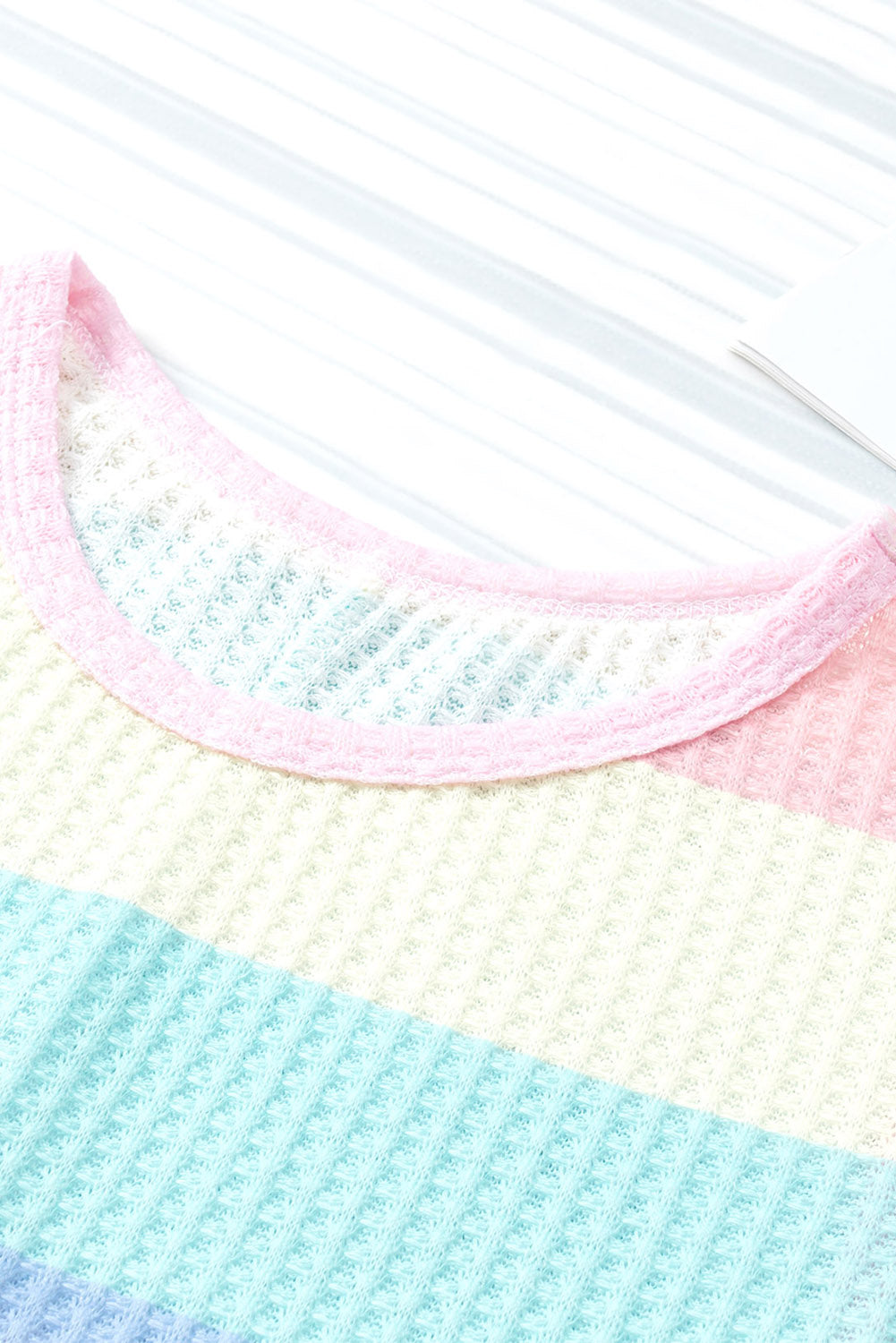 Multicolor Colorblock Knit Tank Top