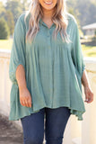 3/4 Sleeve Plus Size Tunic Top