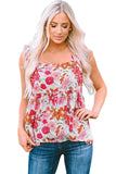 Flutter Floral Print Flowy Tank Top