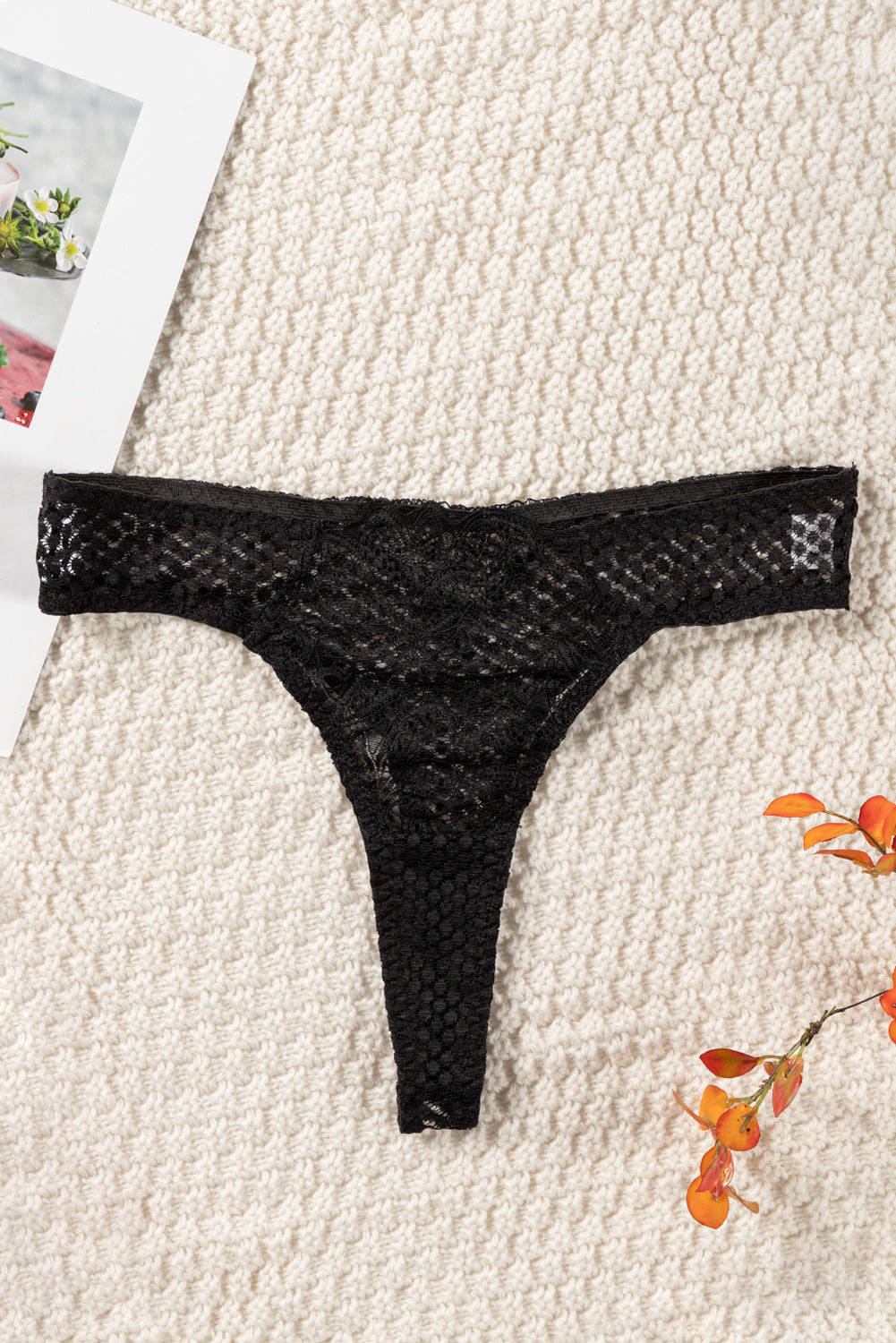 Lace Mesh Crochet Panty