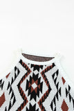 Aztec Geometric Print Knitted Tank Top