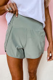 Wide Waistband Active Sports Casual Shorts