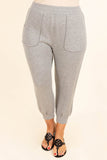 Pantalon skinny gris taille haute avec poche grande taille