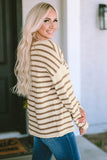 Striped Drop Shoulder Oversized Sweater