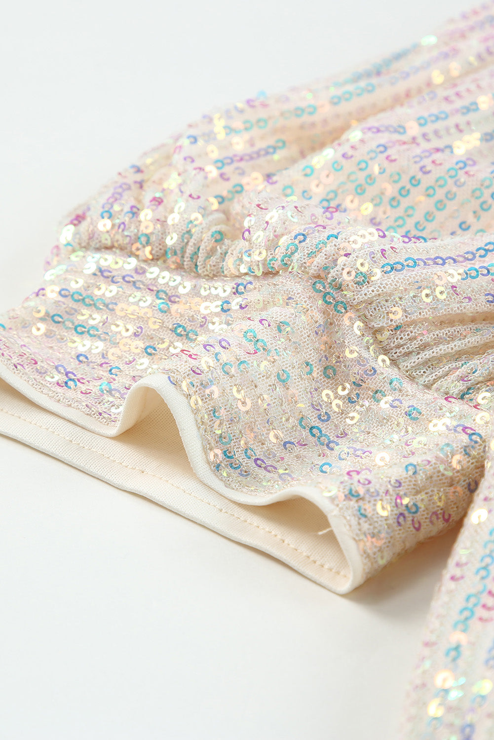 Sequin Puff Sleeve Top