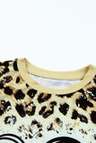 T-shirt à imprimé graphique Leopard Be Kind Heart 