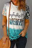 Leopard Tie-dye Bleached T-shirt