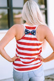 Red Pocket Patch Stars & Stripes Tank Top