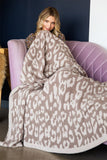 Leopard Grain Fleece Large Blanket 130*180cm