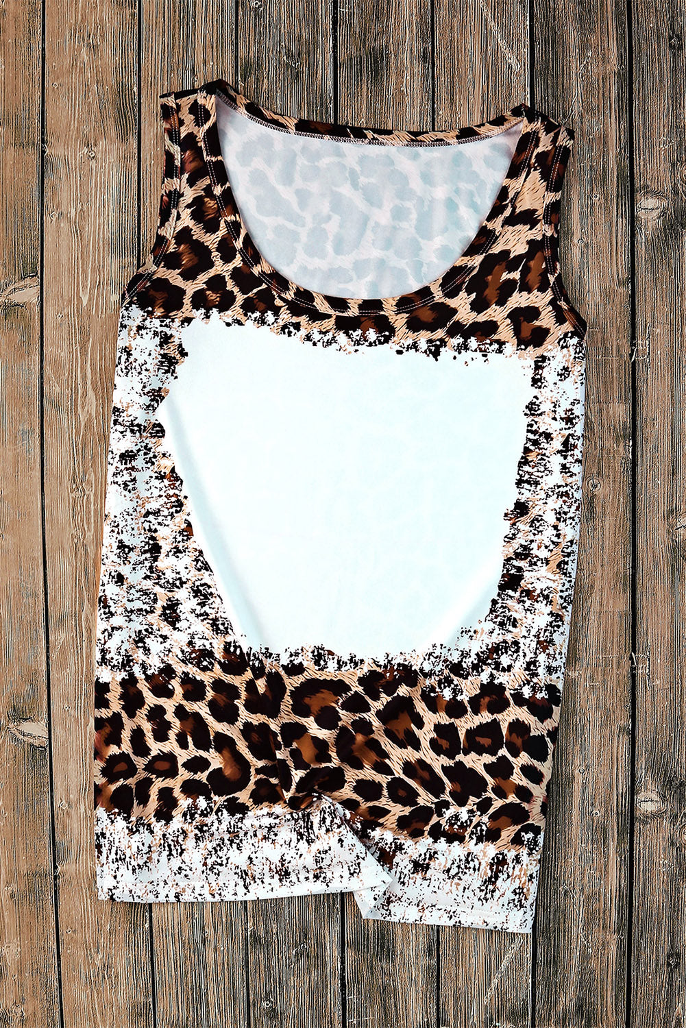 Bleached Blank Graphic Tank Top