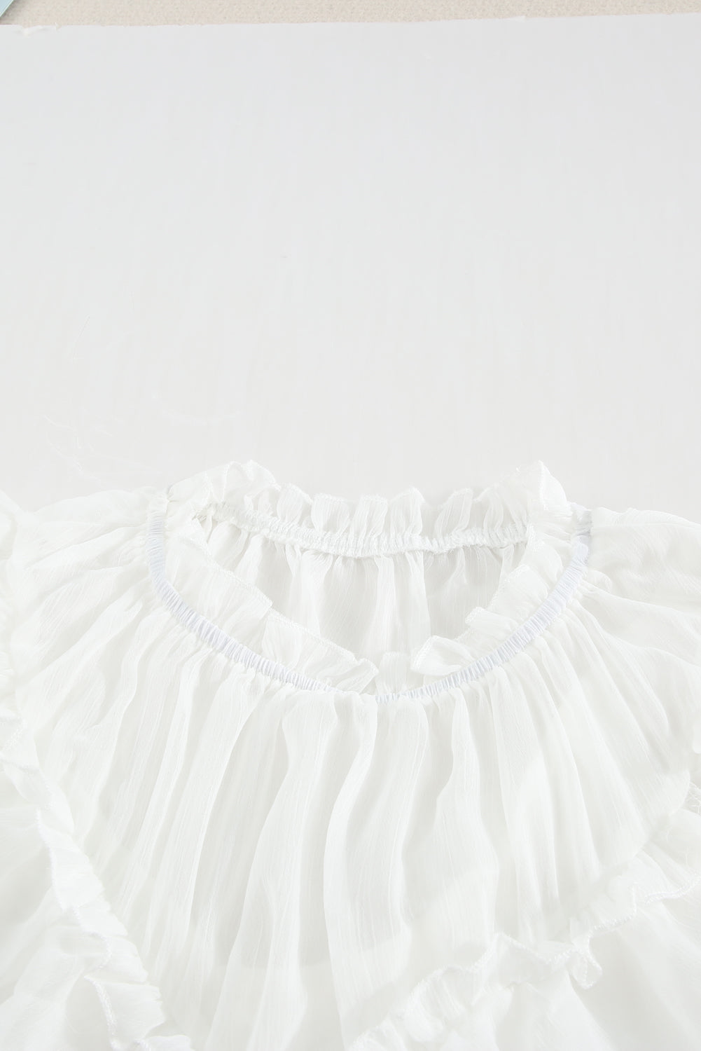 Frilled Detail Tulle Tank Top