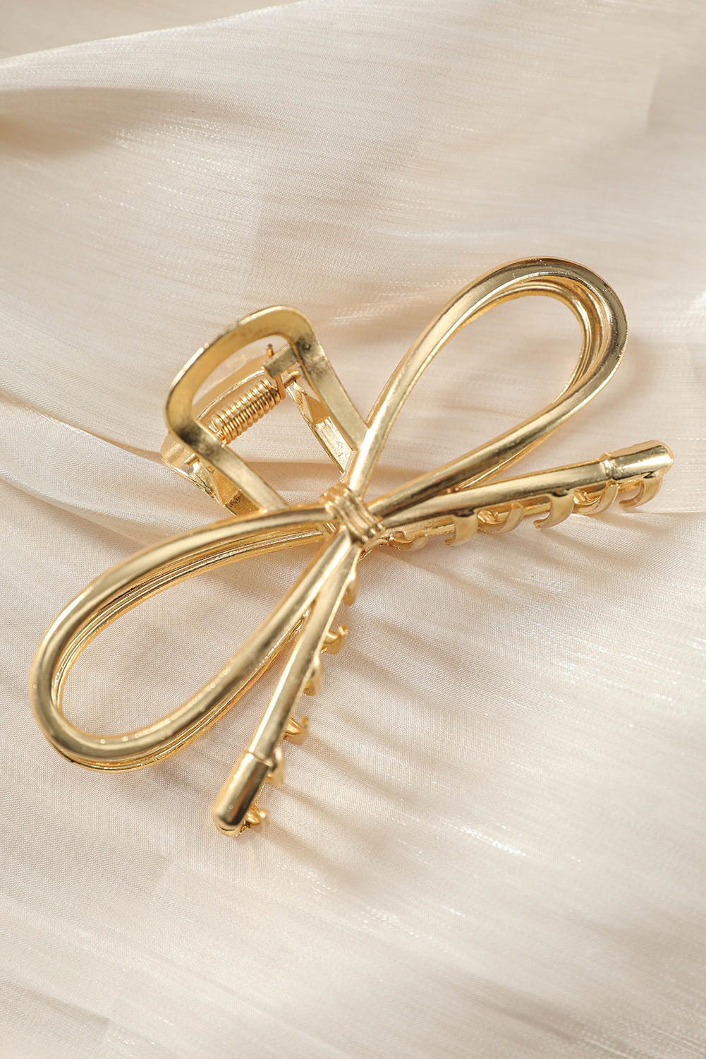 Gold Bowknot Shape Claw Clip