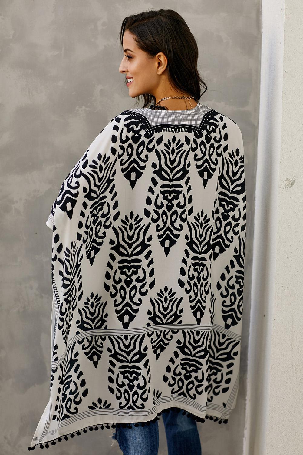 Prowess Pom Pom Kimono