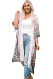 Mandala Fashion Print Half Sleeve Kimono