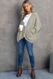 Buttons Front Pocketed Sweater Cardigan