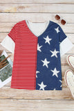 Red American Flag Stars and Stripes Tank Top