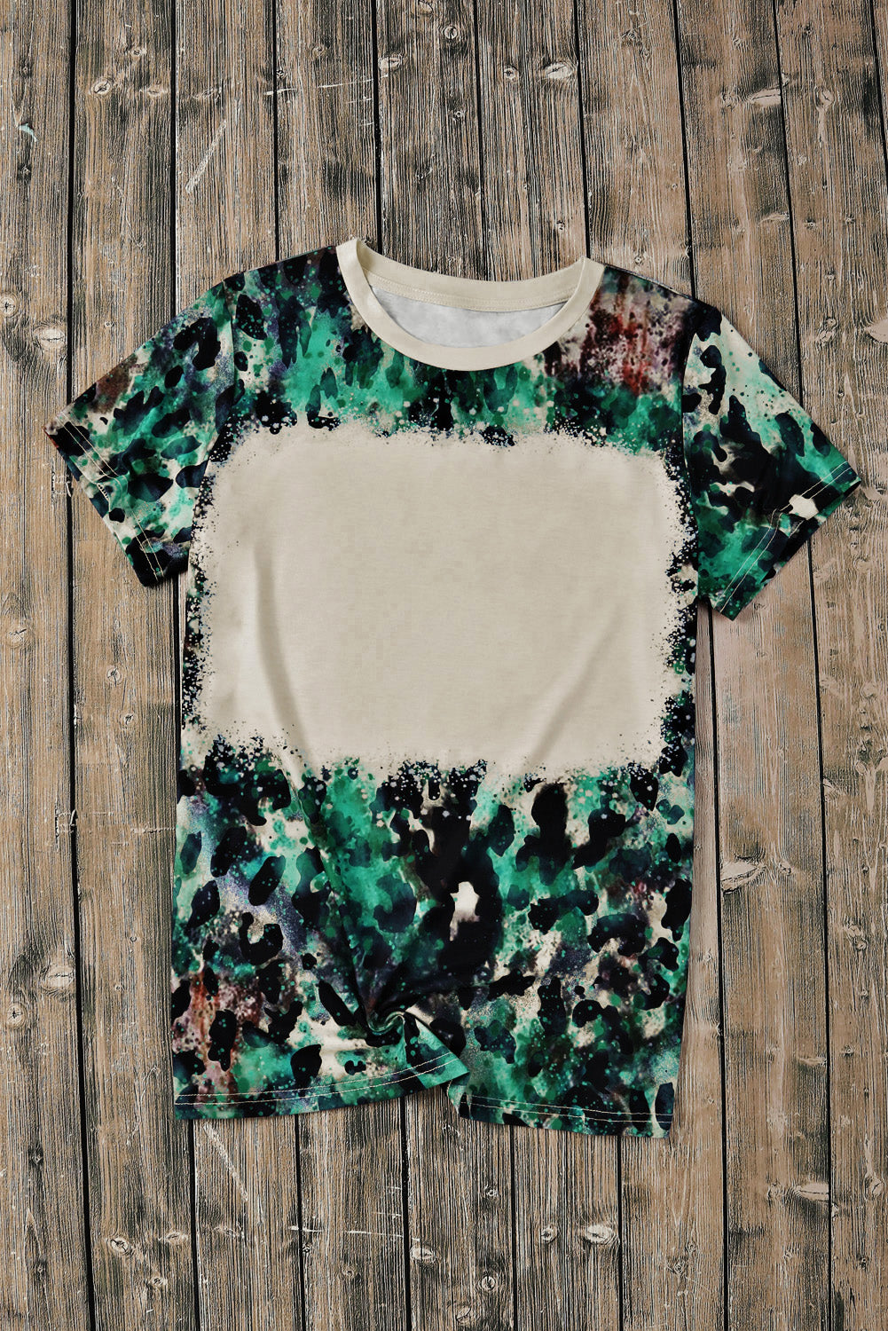 Blank Graphic Dyed Print T Shirt