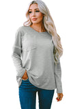 Pocketed Oversized Drop Sleeve Top