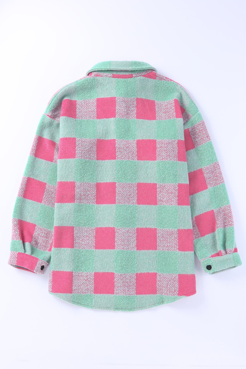 Plaid Pattern Oversized Shacket