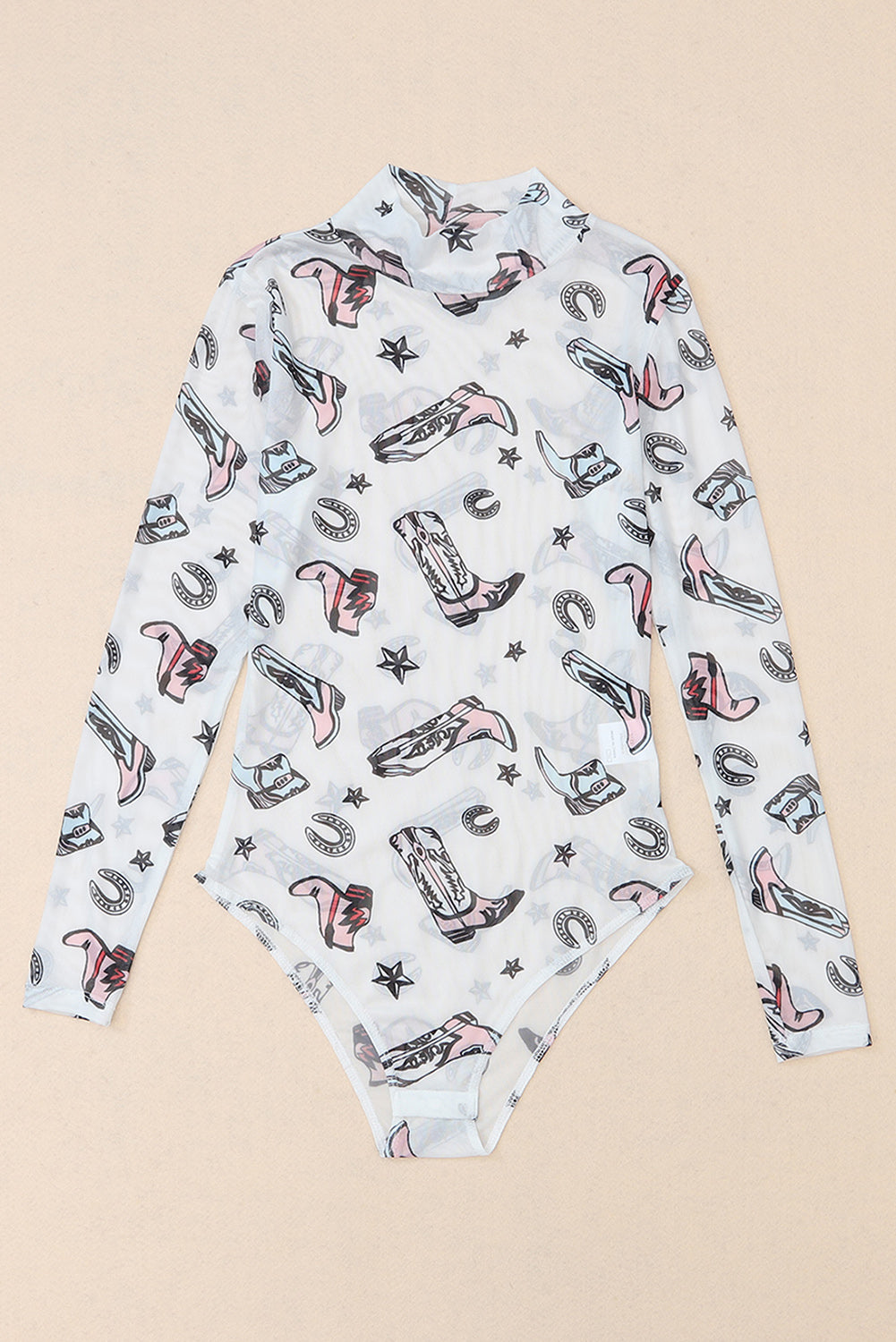 Rodeo Bound Printed Long Sleeve Bodysuit