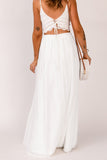 High Waist Maxi Skirt with Split