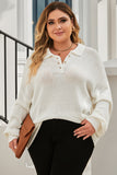 Plus Size Polo Sweater