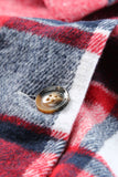 Hooded Plaid Button Front Shacket