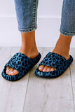 Leopard Print Thick Sole Slip On Slippers