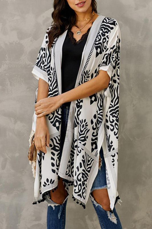 Prowess Pom Pom Kimono