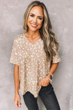 Leopard Spots Print Loose T Shirt