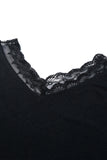 Mini-robe creuse en dentelle noire