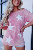 Vintage Star Printed Mineral Wash Graphic Tee