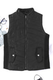 Zip-up Side Pockets Puffer Vest