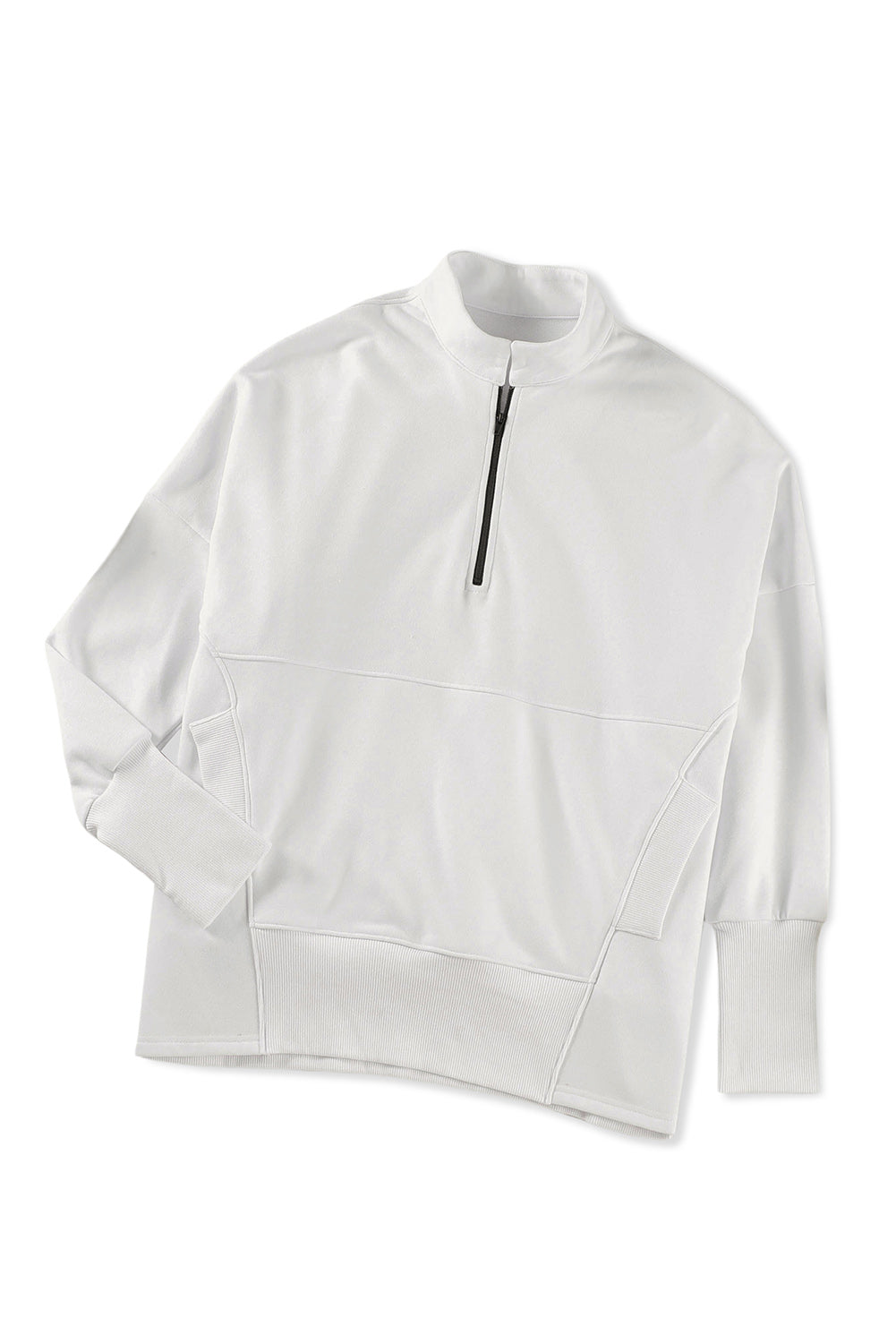 Oversized Quarter-Zip Pullover Sweatshirt