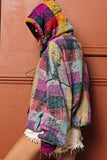 Multicolor Brushed Plaid Pocketed Oversize Shacket