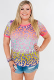 Plus Size Tie-dye T-shirt