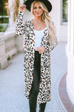 Pocketed Open Front Duster Cardigan