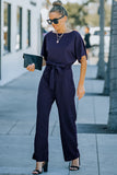 Oh So Glam Belted Wide Leg Jumpsuit