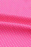 Chemise ample rose à manches 3/4 et imprimé à pois 