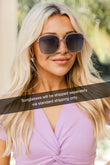 Tinted Lens UV Protection Square Sunglasses