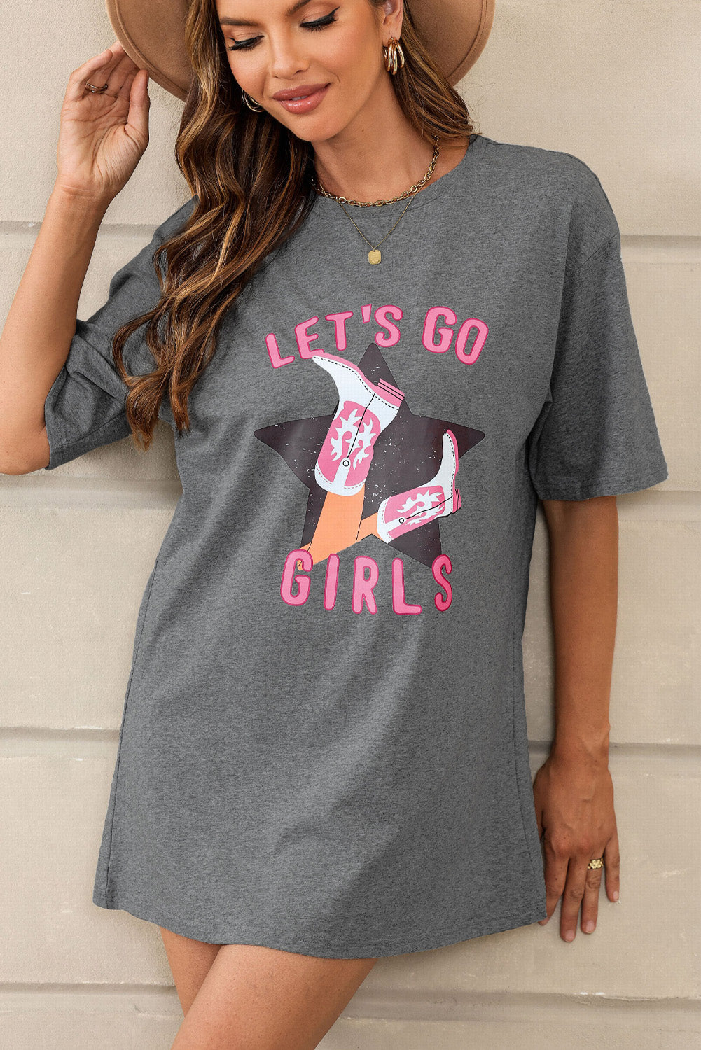 Lets Go Girls Western Graphic Tee