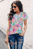 Floral Print Smocked Tank Top