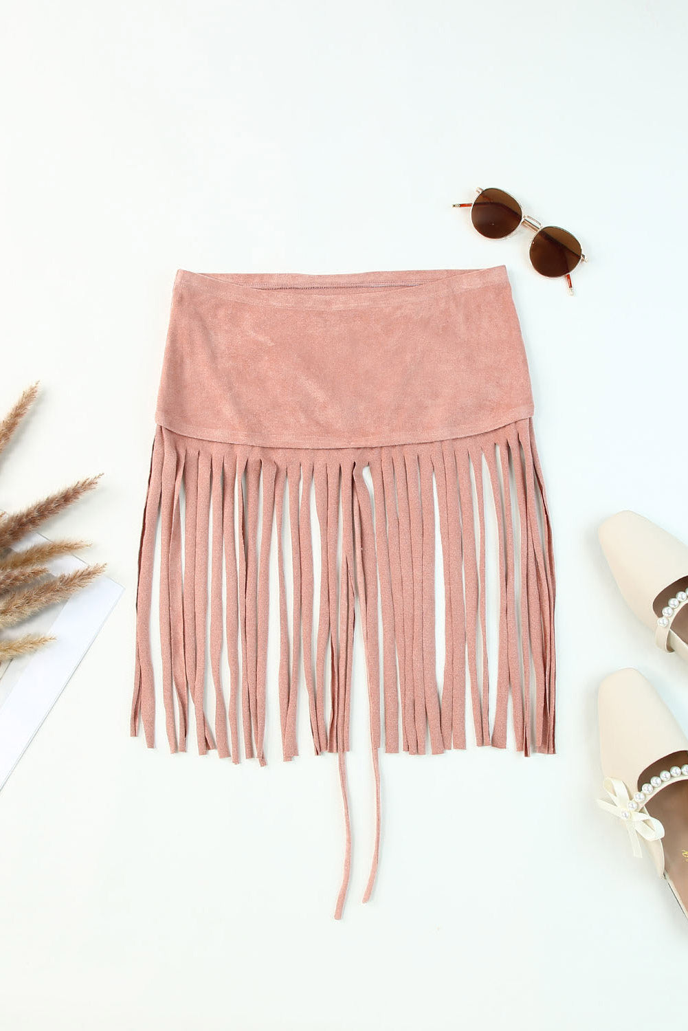 Tassel Drawstring Bandeau Crop Tank Top