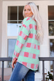 Plaid Pattern Oversized Shacket