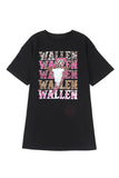 T-shirt surdimensionné noir WALLEN Cowskull Graphic 