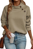 Brown Plaid Raglan Sleeve Sweatshirt