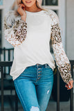 Leopard Print Bubble Sleeve Top