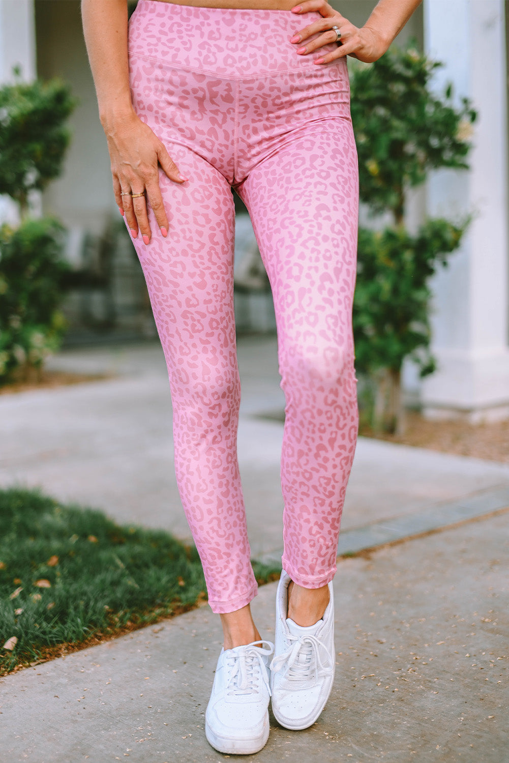 Leopard Print  Ankle-length High Waist Leggings