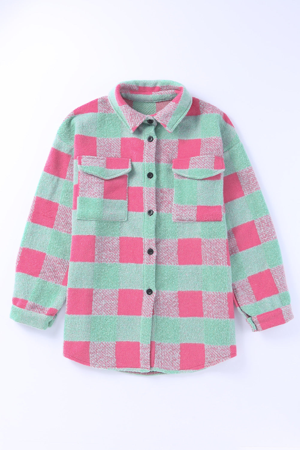 Plaid Pattern Oversized Shacket