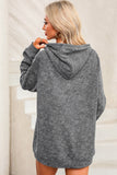 Mineral Wash Kangaroo Pocket Drawstring Pullover Hoodie